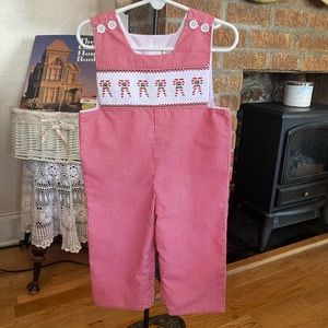 Mom & Me Smocked  Infant Boys Christmas  Long all size 9 months